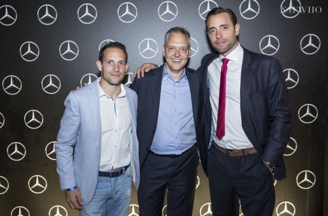 Renaud Lavillenie, Marc Langenbrinck et Arthur Guerin Renaud Lavillenie, Marc Langenbrinck et Arthur Guerin