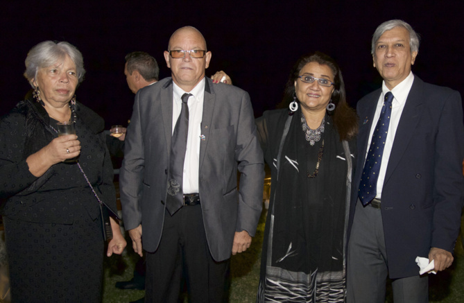 Marie Rivière, André Rivière, Sakah et Zoëb Boudhabhay Marie Rivière, André Rivière, Sakah et Zoëb Boudhabhay