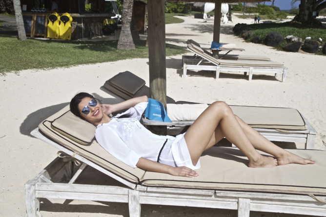 Détente transat sur la plage Détente transat sur la plage