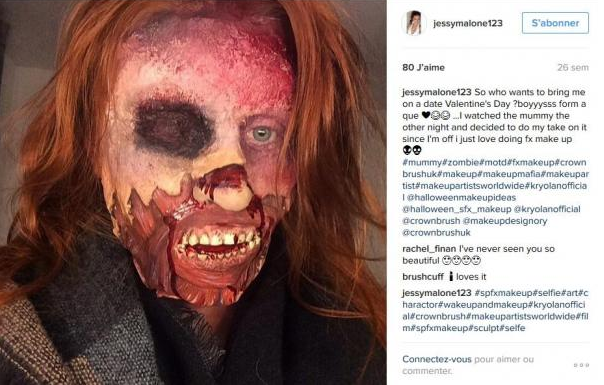 Les épouvantables et incroyables maquillages de Jessy Malone