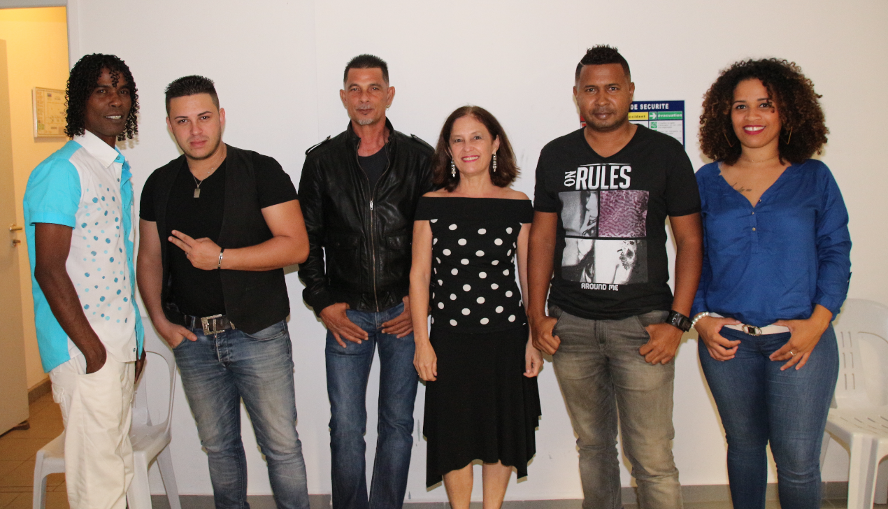 Une partie des artistes de la soirée