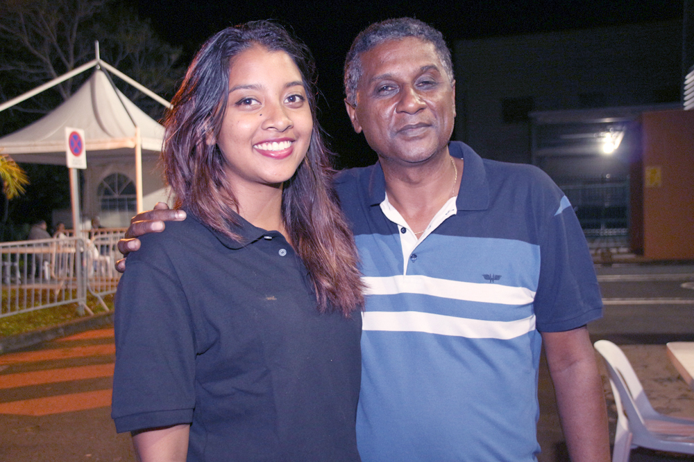 Christian et sa fille Chrislène