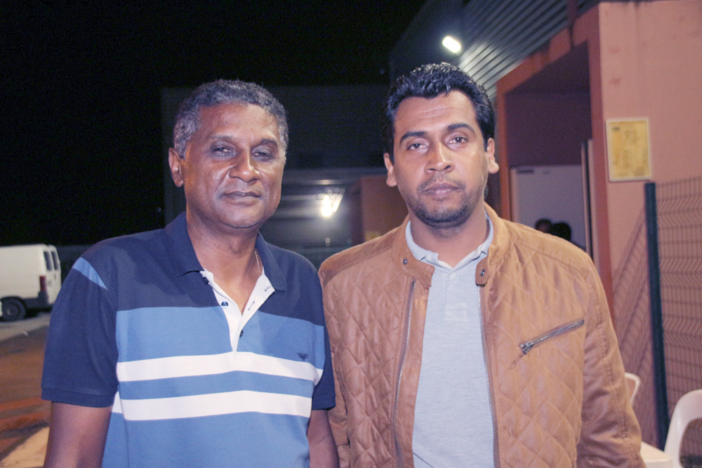 Christian Grondin avec l'élu dédié à l'Animation à la Mairie de Sainte-Marie