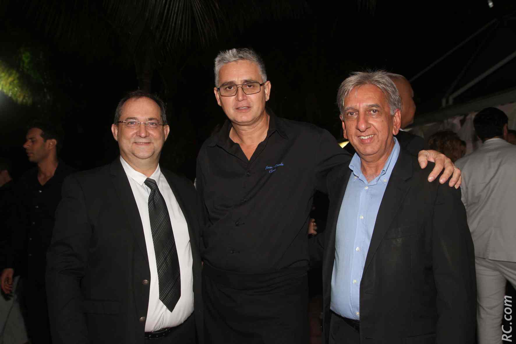 Stéphane Fouassin, Jean-Claude Cléret, et Aziz Patel