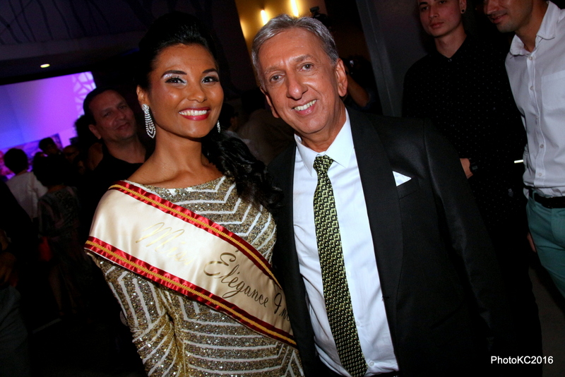 Florence Cataye et Aziz Patel , délégué Miss France pour La Réunion