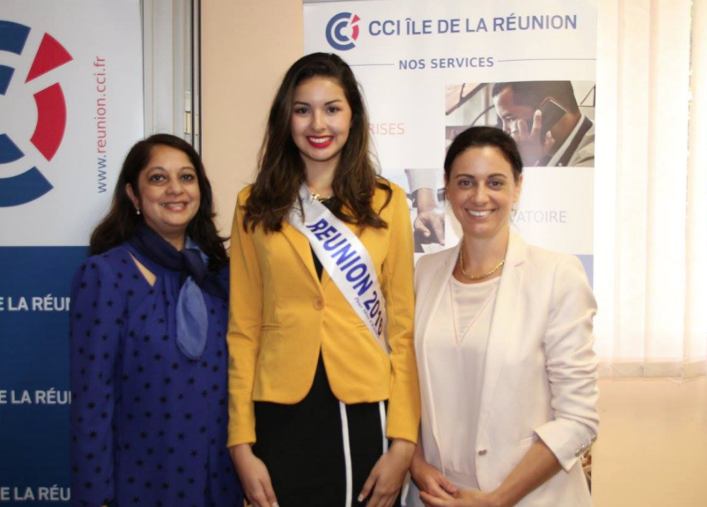 Le président de la CCIR a reçu Miss Réunion 2016