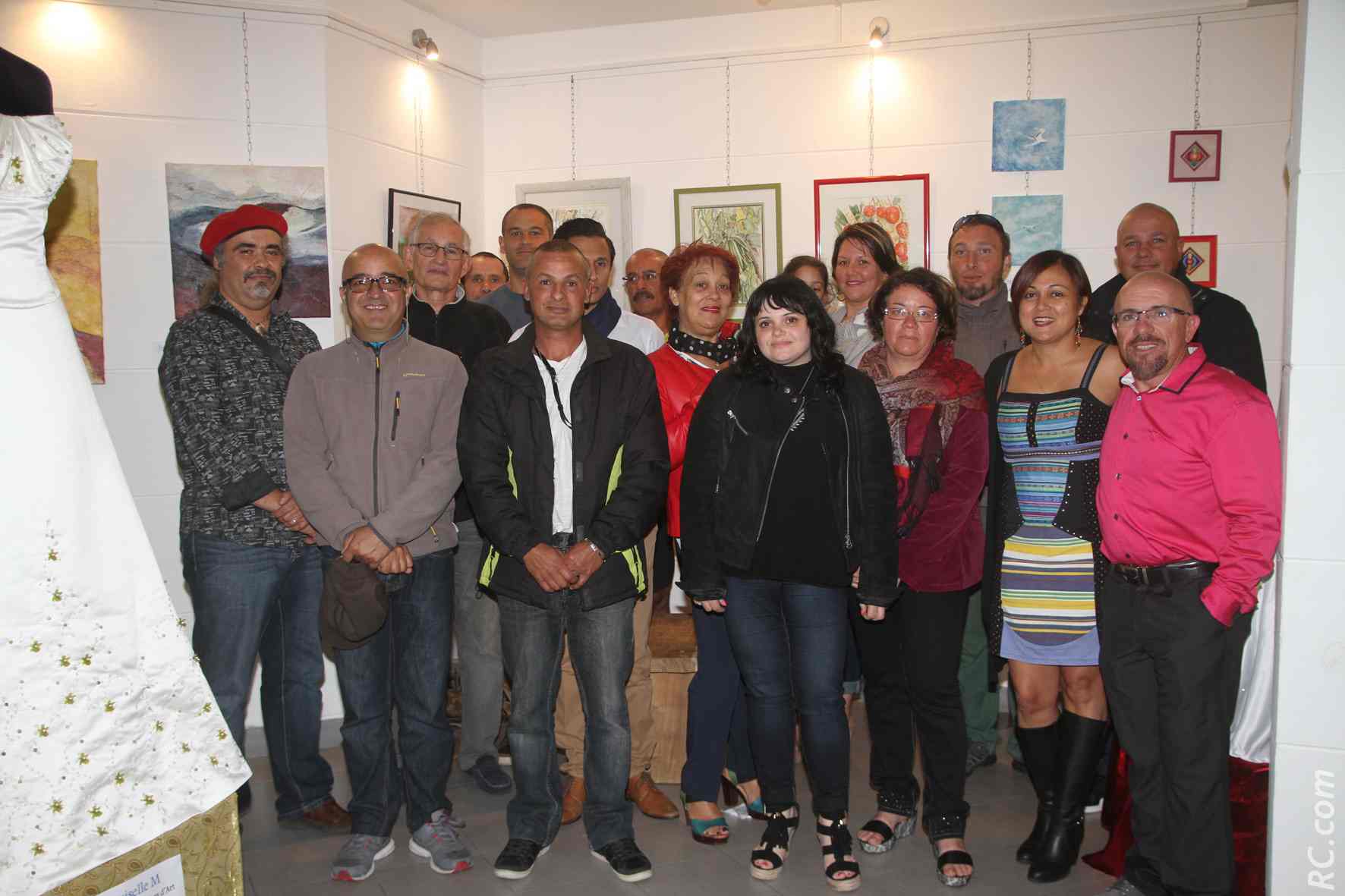 Une belle palette d'artistes autour des organisateurs pour le lancement de Cilaos'Art 2016