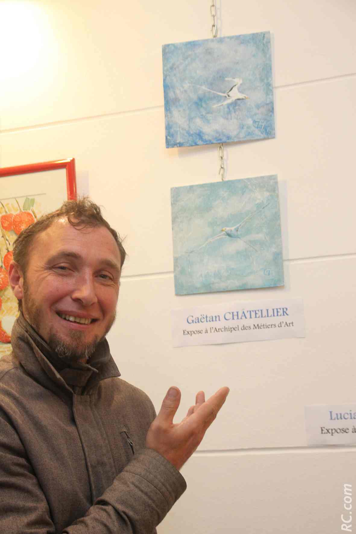 Le dessinateur Gaëtan Châtellier exposait à l'Archipel des Métiers d'Art