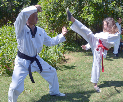 Gérard Tayllamin et sa fille Manon qui a attrapé le virus de papa