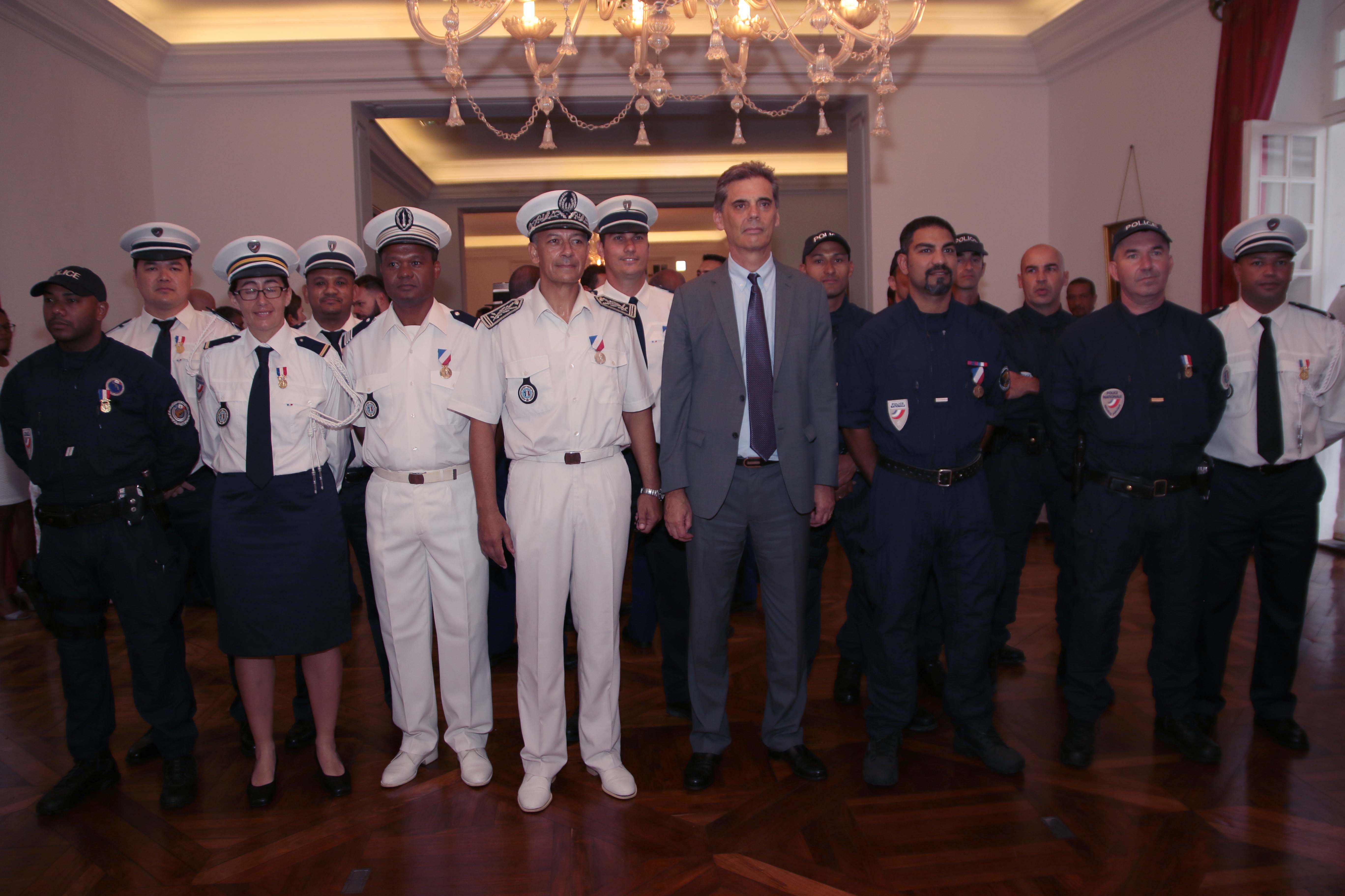 Les médaillés du courage, du dévouement et de la sécurité