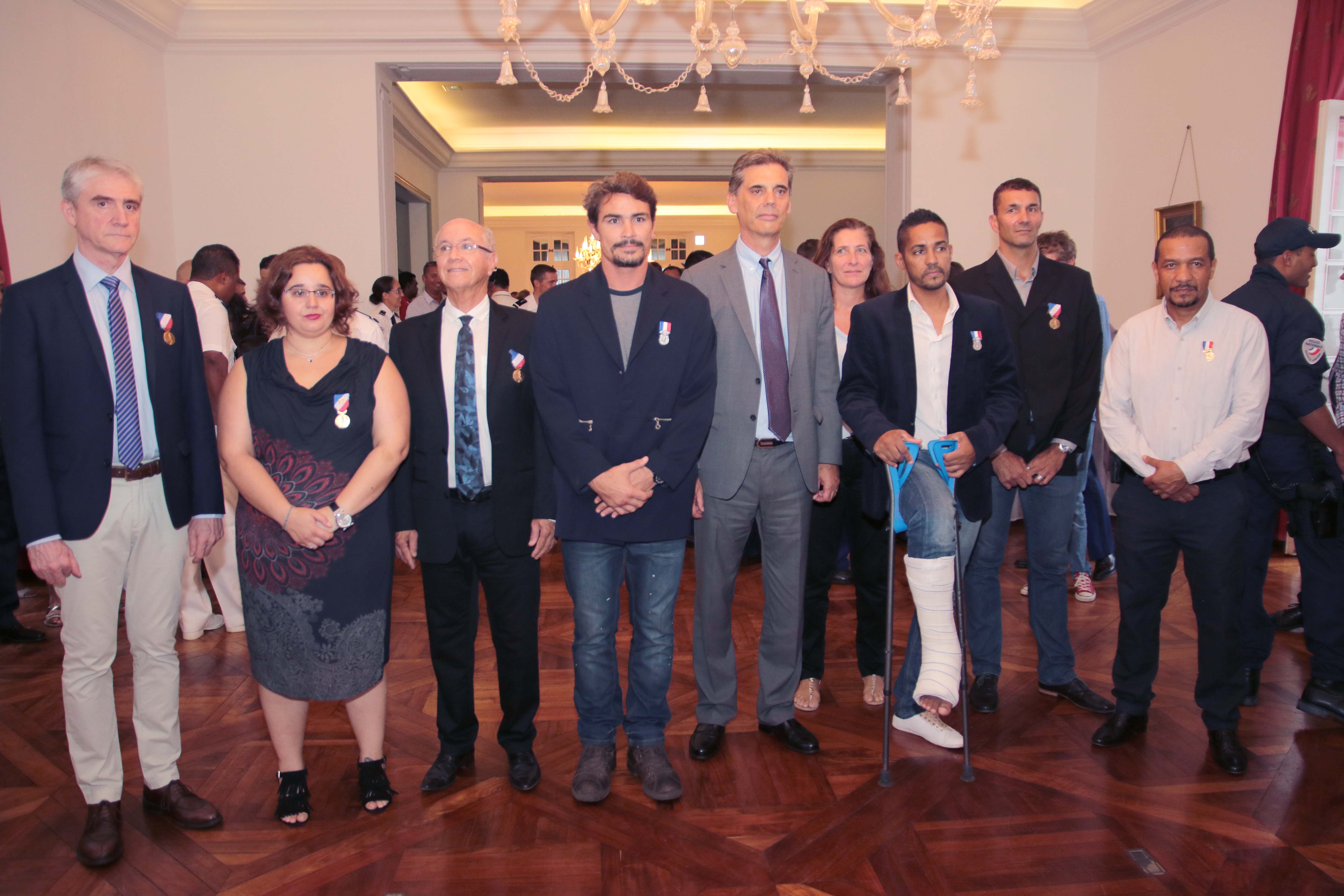 Les médaillés du courage, du dévouement et de la sécurité