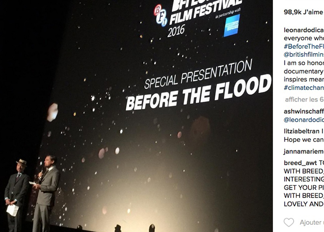 Leonardo DiCaprio appelle à éviter le désastre