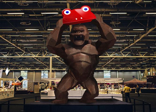 Un King Kong en chocolat de 6 mètres