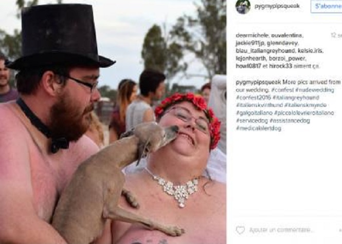 Nue pour son mariage