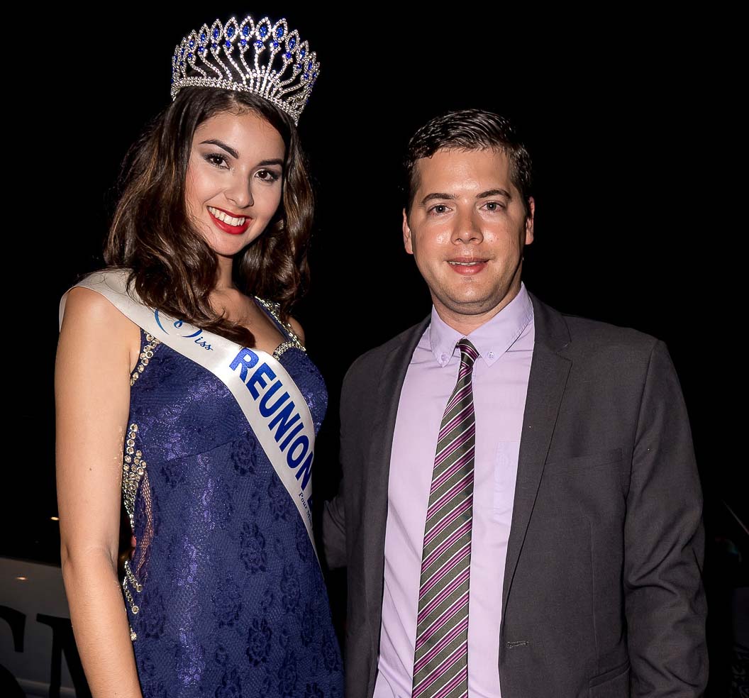Miss Réunion avec Grégoire Cordeboeuf