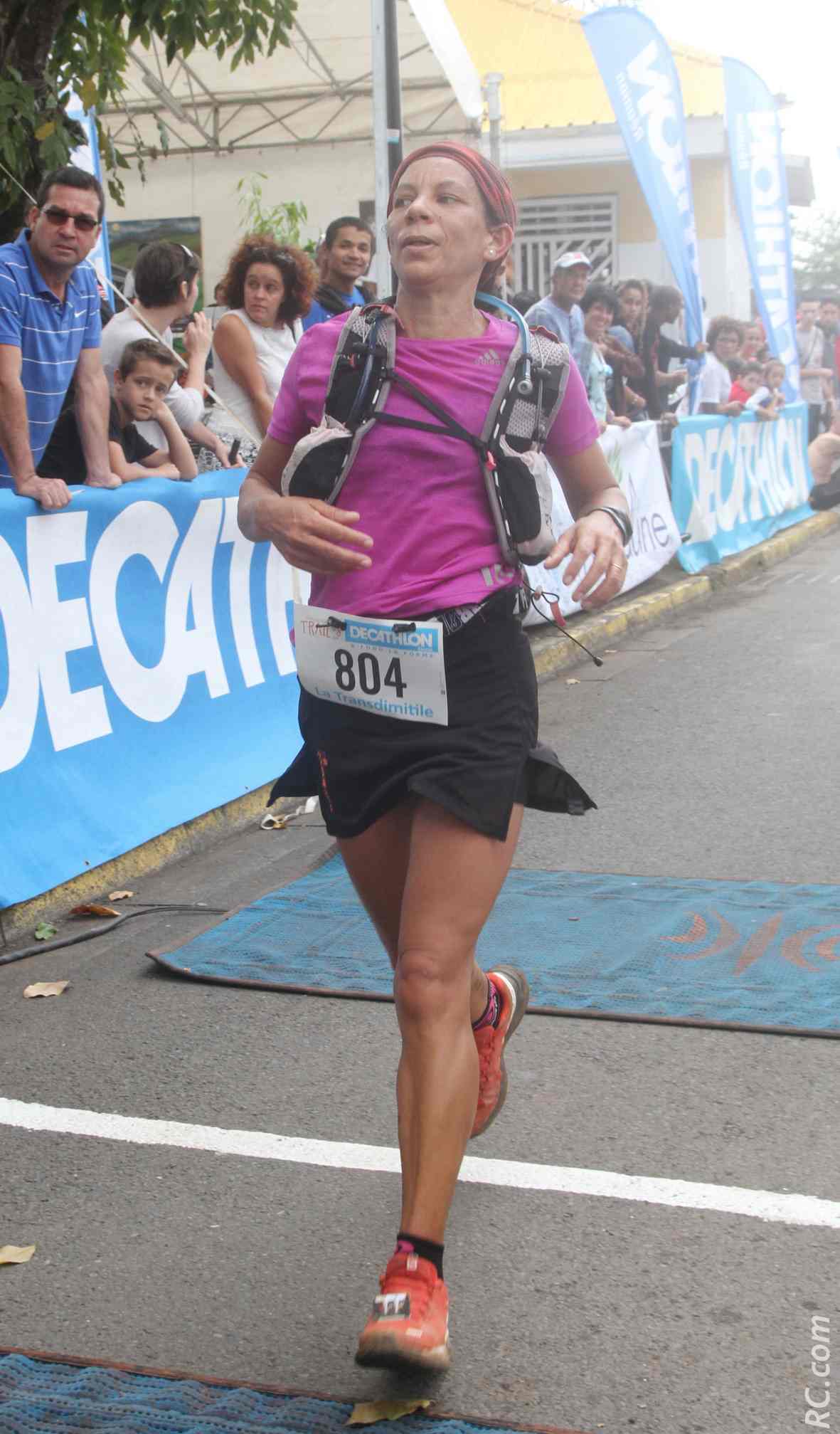 Nadine Leveneur a bien défendu les couleurs de l'Entre-Deux