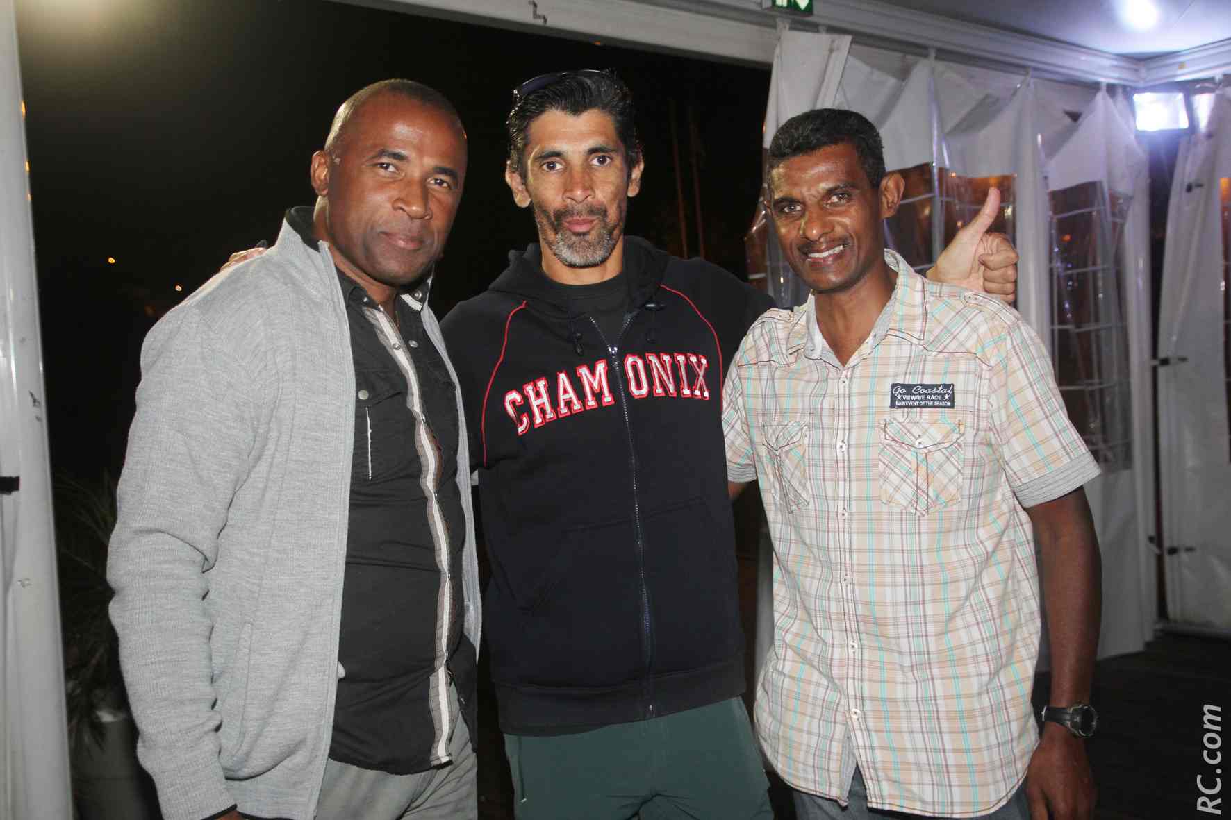 Daniel Catambara de Run-Trail Aventure, Jean-Marie Cadet et Eric Dalevan ont inscrit le rendez-vous du Shandrani sur leur carnet de route