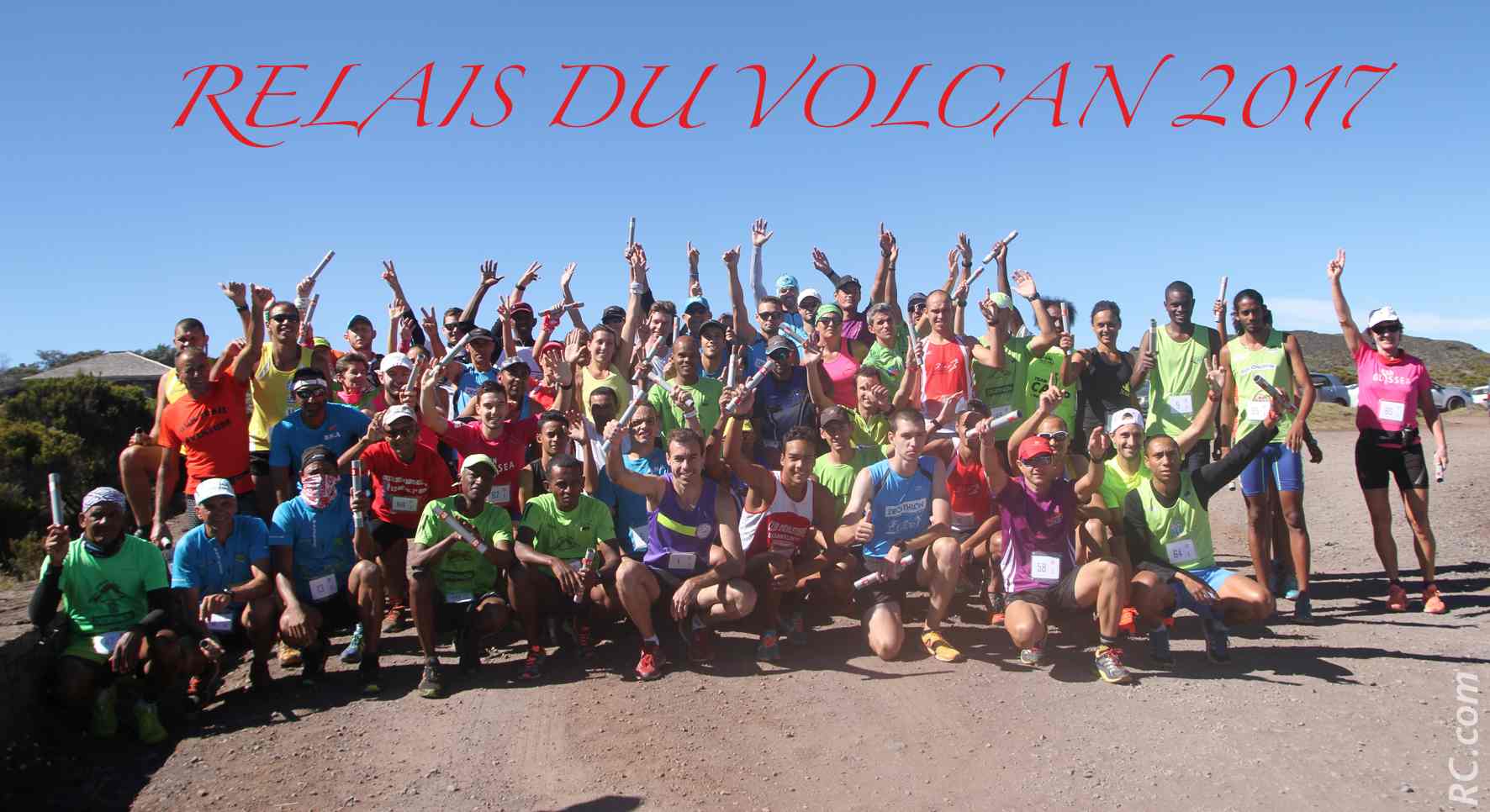 Une image inoubliable pour les premiers relayeurs qui ont posé pour la postérité au Pas de Bellecombe.