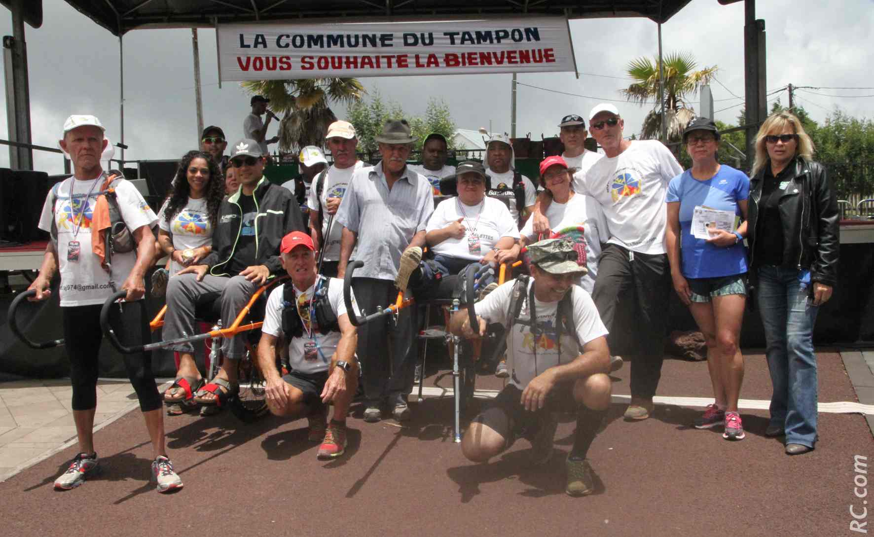 Réunion Joëlette Aventure, sous la conduite de son président Patrick Lefèvre