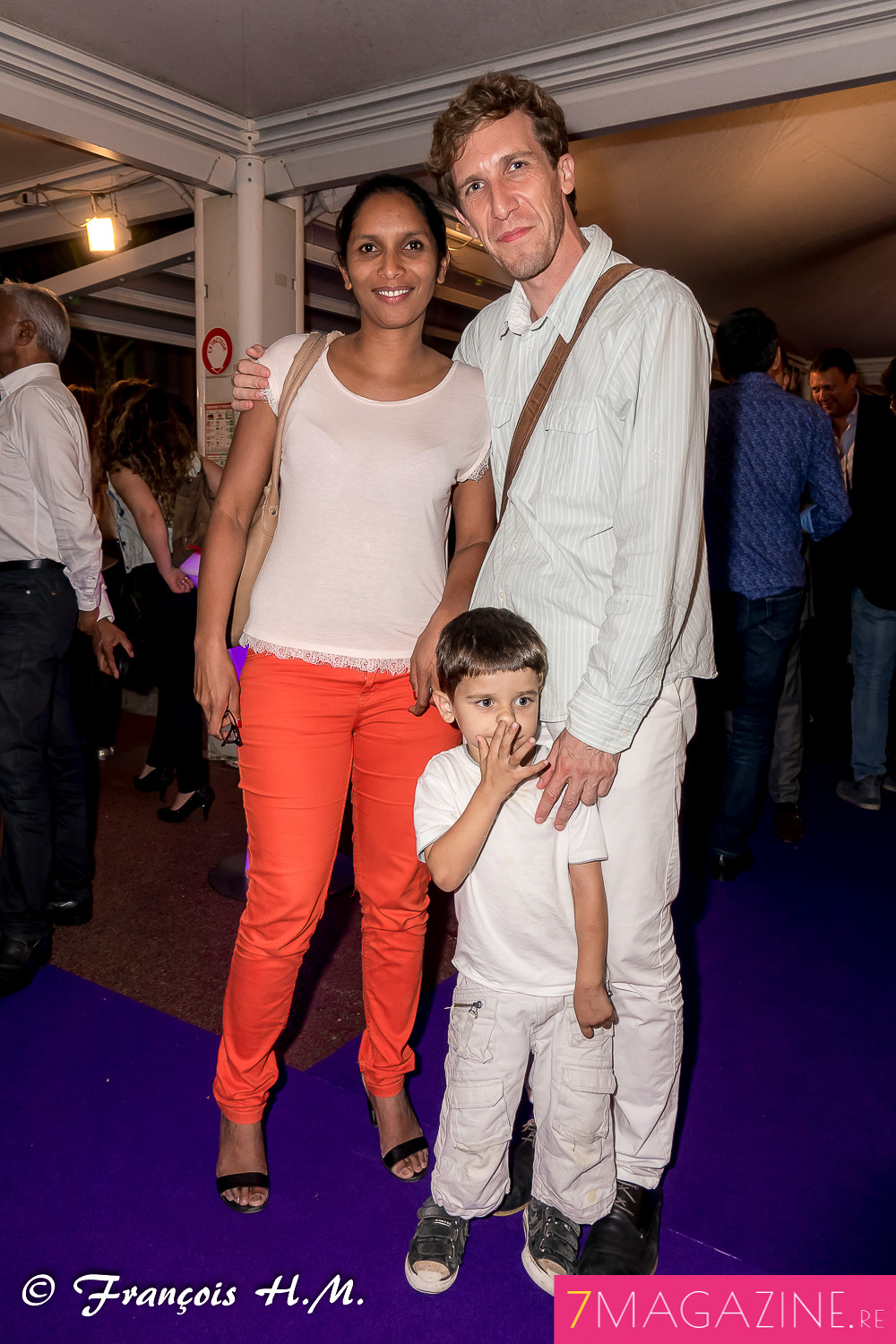 Raphaël Buhot, directeur de la Cité des Arts, avec sa compagne Béatrice et leur enfant