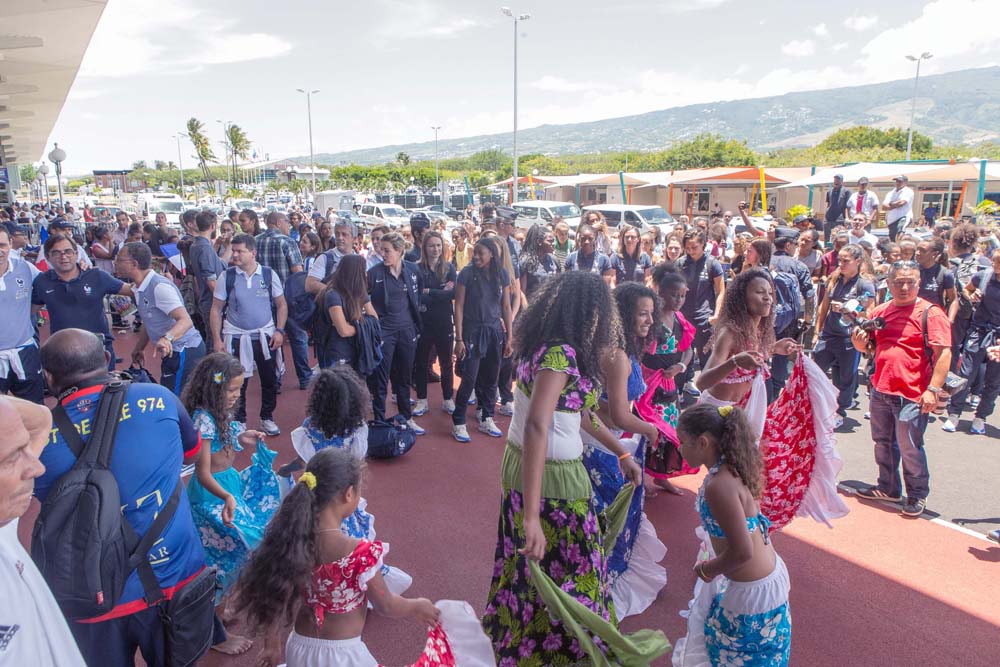 L'équipe de France féminine de foot: accueillies en stars!