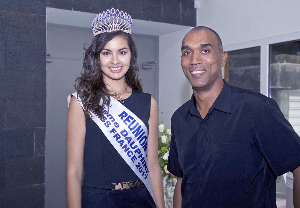 Avec Didier Célestin, l'un des gérants du Jardin Créole