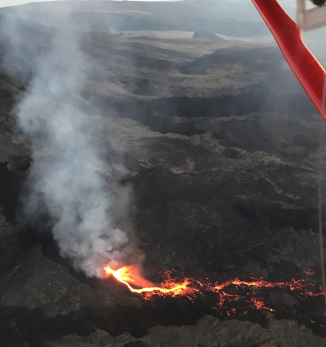 Piton de la Fournaise : L'éruption au petit matin