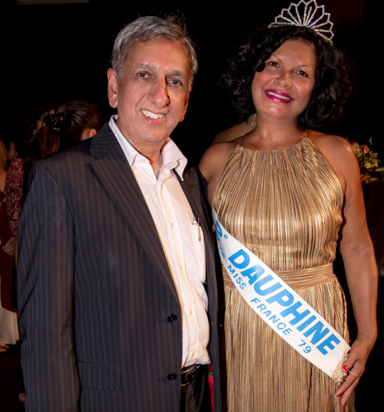 Aziz Patel et Isabelle Jacquemart, Miss Réunion 1978 et 2ème dauphine de Miss France 1979