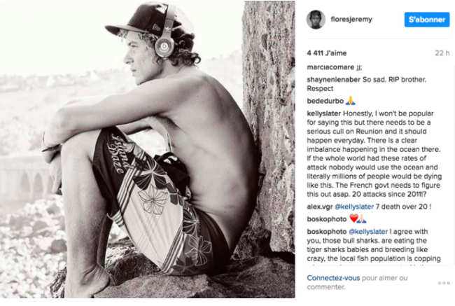 Kelly Slater appelle à l'abattage quotidien des requins à La Réunion