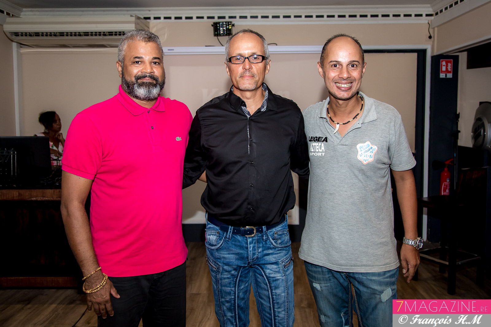 Freddy Latchoumaya, directeur Maya Sports, Patrick Grondin, président, et Pascal Falcuci, dirigeant