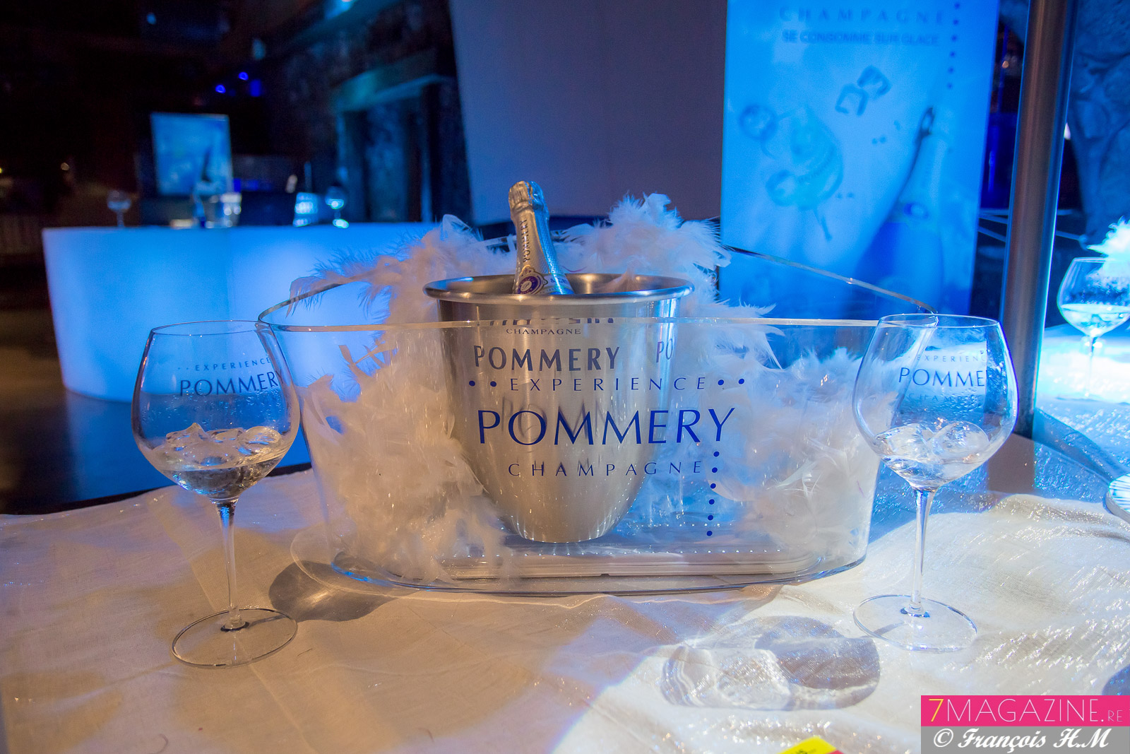 Pommery Blue Sky: dégustation sur glace!