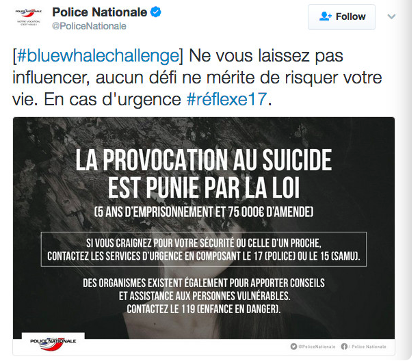 Le challenge de la baleine qui pousse les ados au suicide
