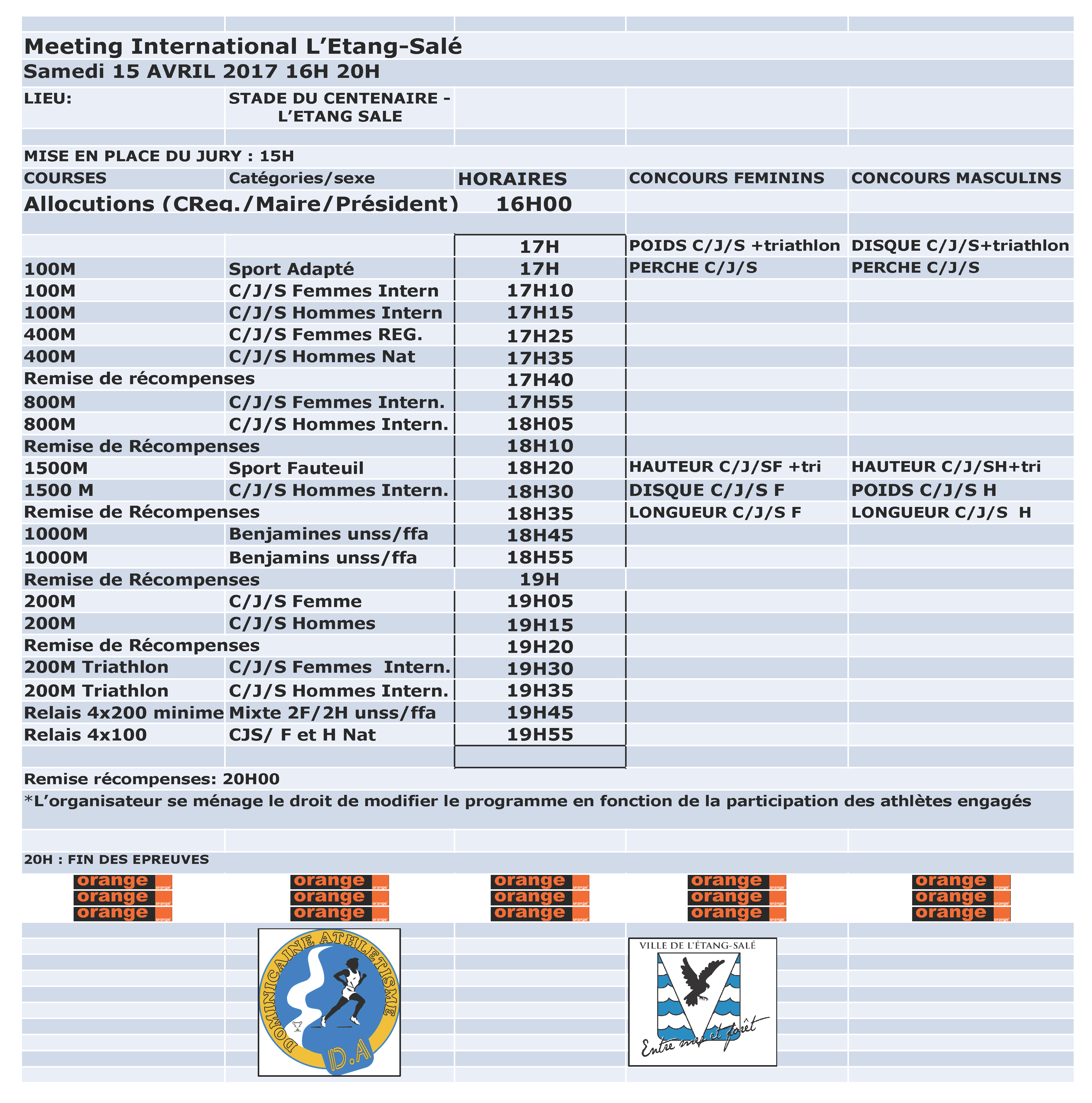 Christophe Lemaître au Meeting International de l'Etang-Salé