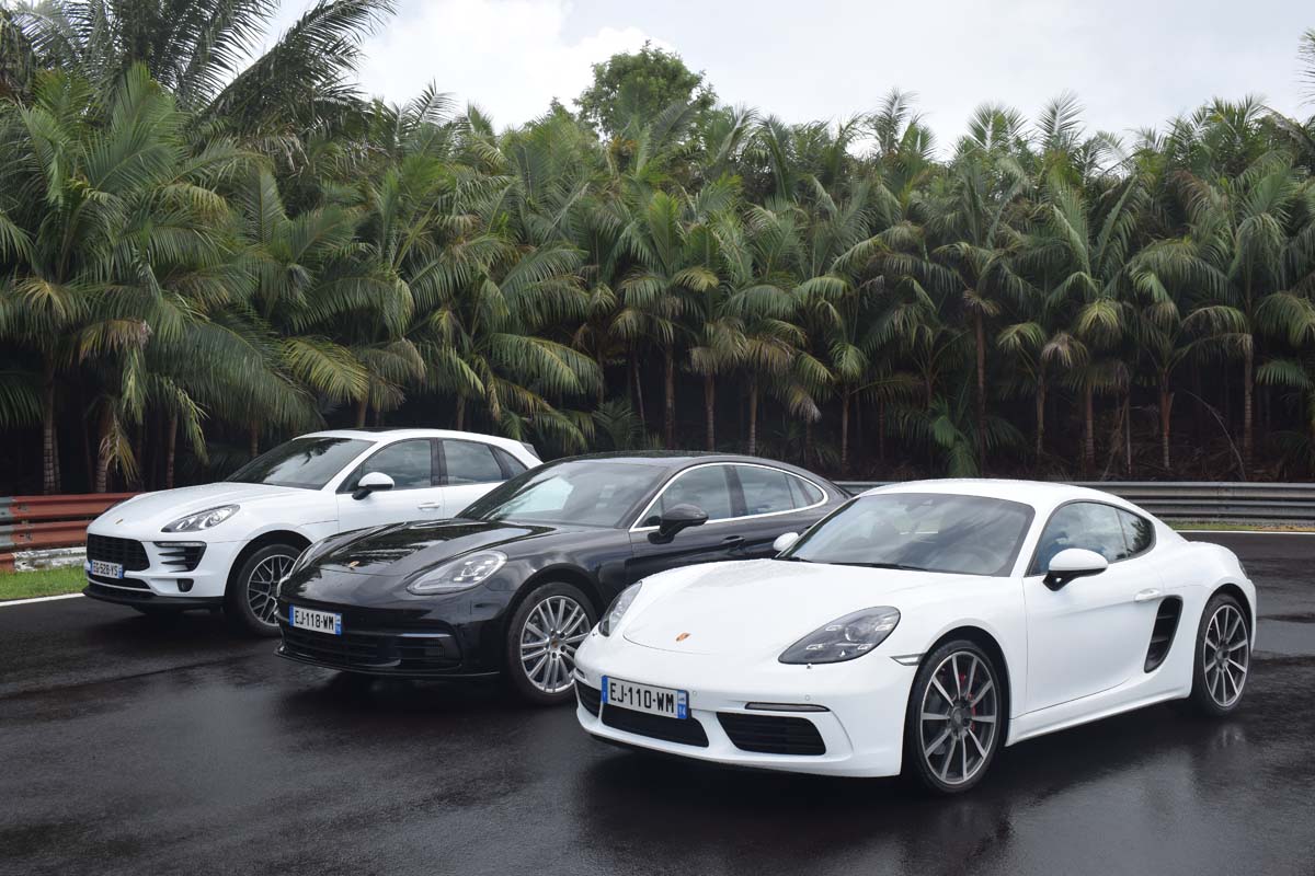 Trois Porsche au programme...