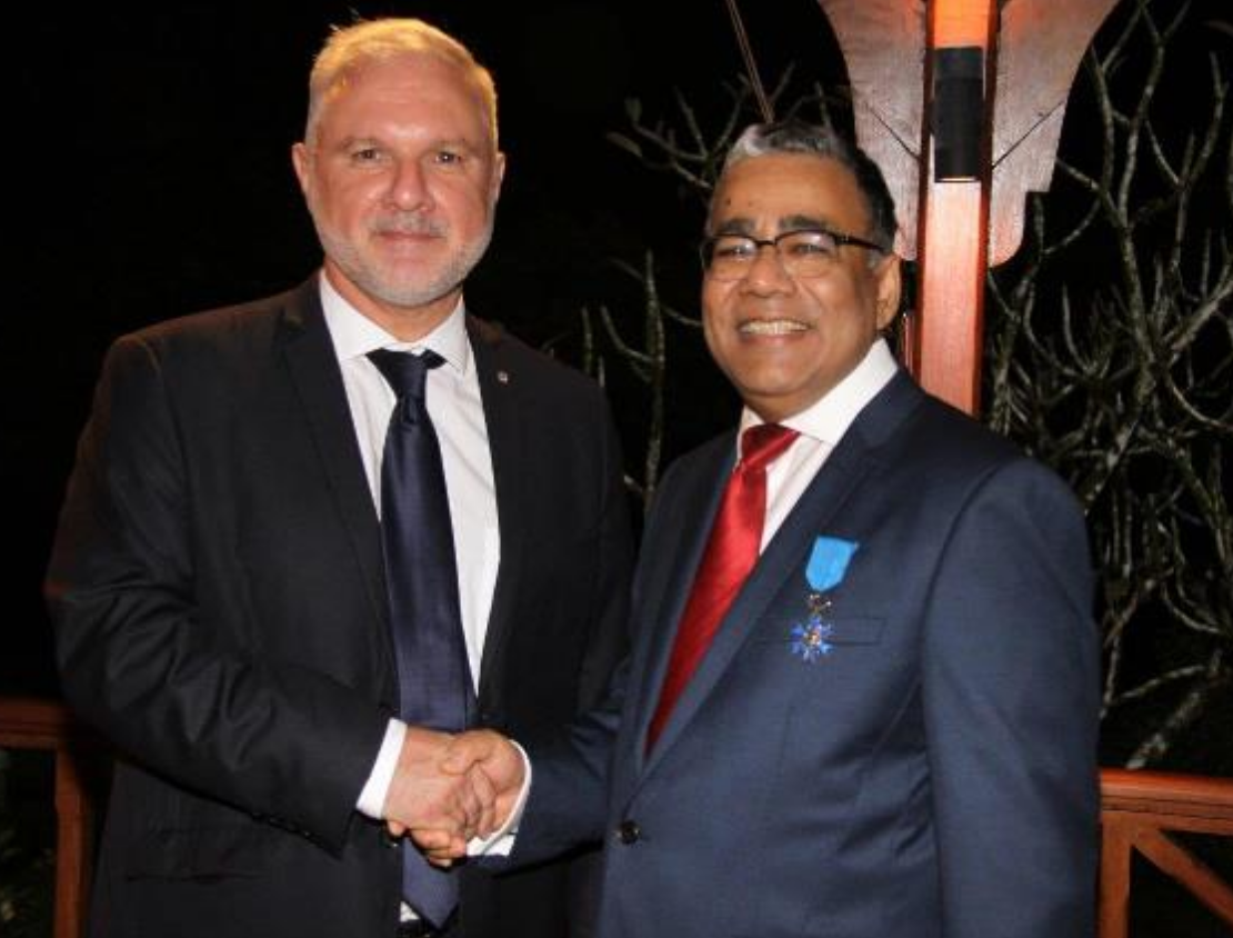 Gilles Huberson, Ambassadeur de France à Maurice, et Donald Payen, Vice-Président exécutif d’Air Mauritius