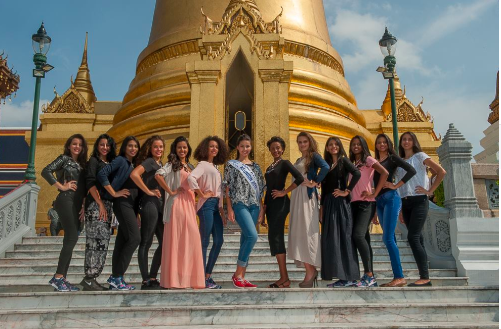 Les candidates Miss Réunion 2017 en Thaïlande