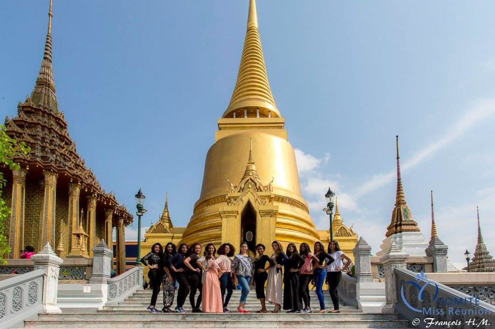 Les candidates Miss Réunion 2017 en Thaïlande