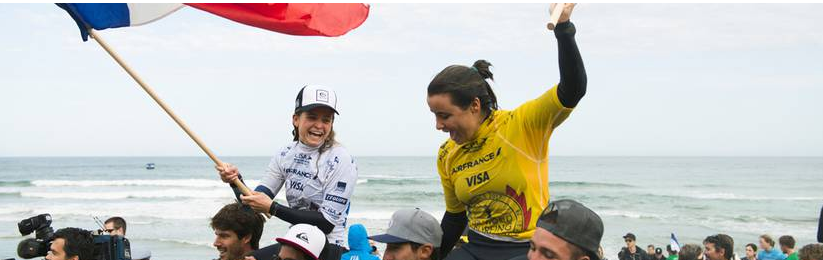 La Réunionnaise Johanne Defay remporte le titre de vice-championne du monde de surf !