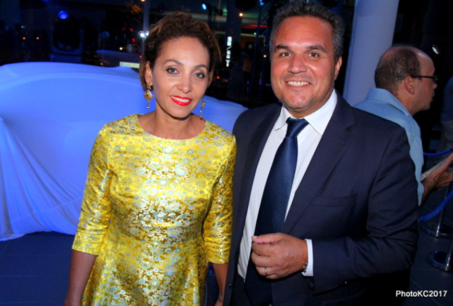 Didier Robert Président de la Région Réunion et son épouse Corine