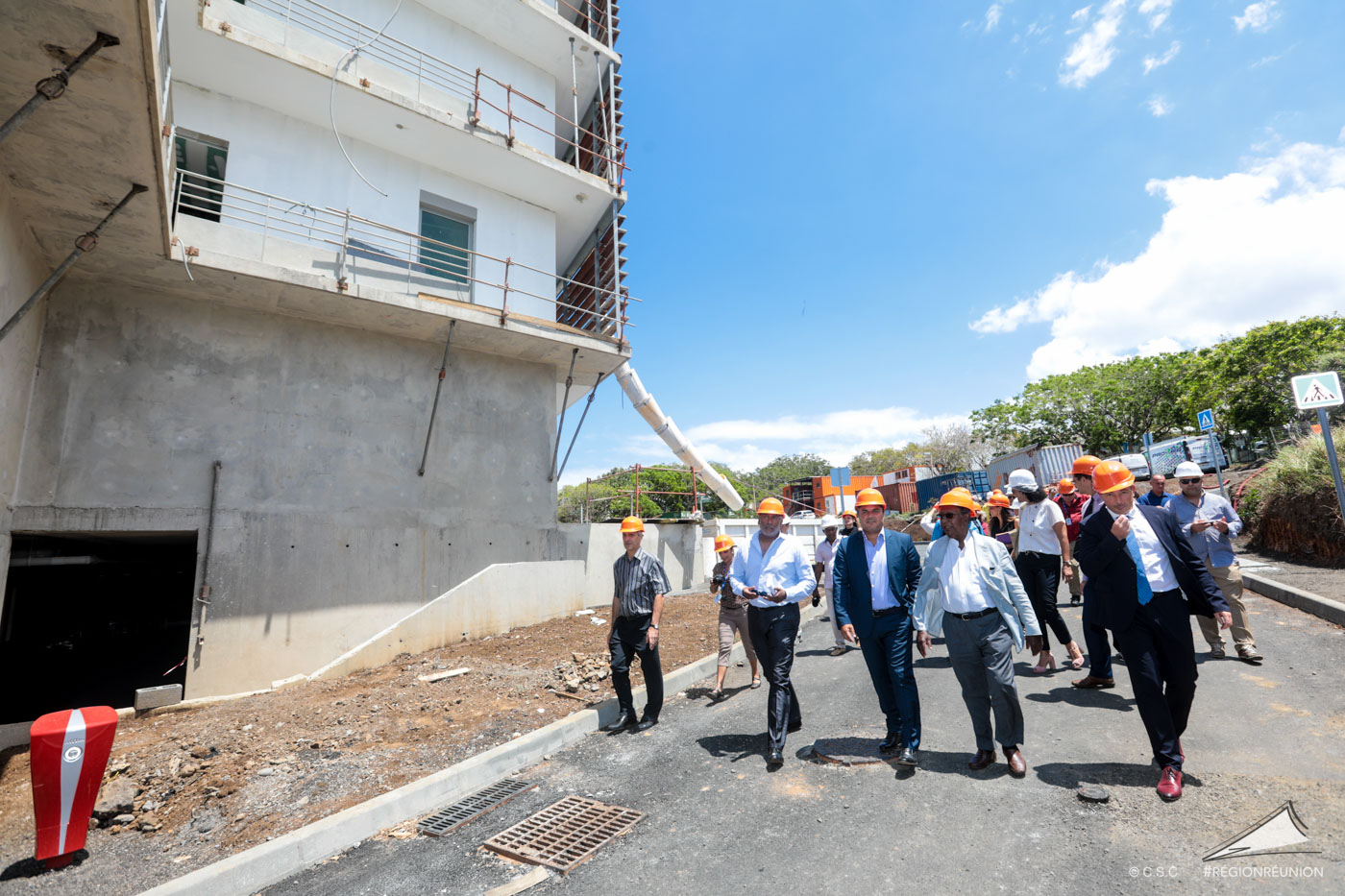 Visite du chantier d’extension et de modernisation du CHU Sud Réunion