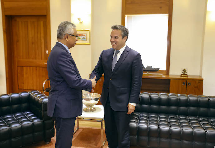 Rencontre entre Didier Robert et Pravind Jugnauth, Premier Ministre mauricien