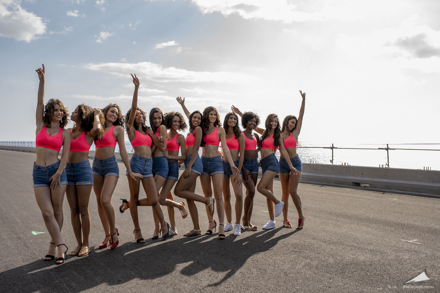Les candidates de Miss Réunion sur la NRL