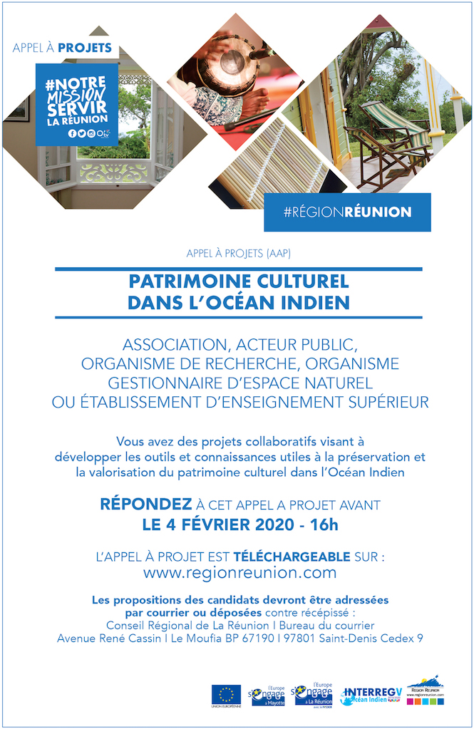 Appel à projets : Patrimoine culturel dans l’Océan Indien