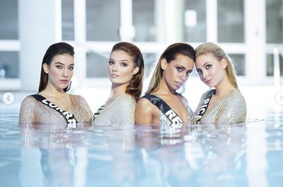 Miss Réunion, cheveux lissés pour un shooting très glamour Miss France