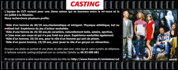 CUT, grand casting pour la nouvelle saison