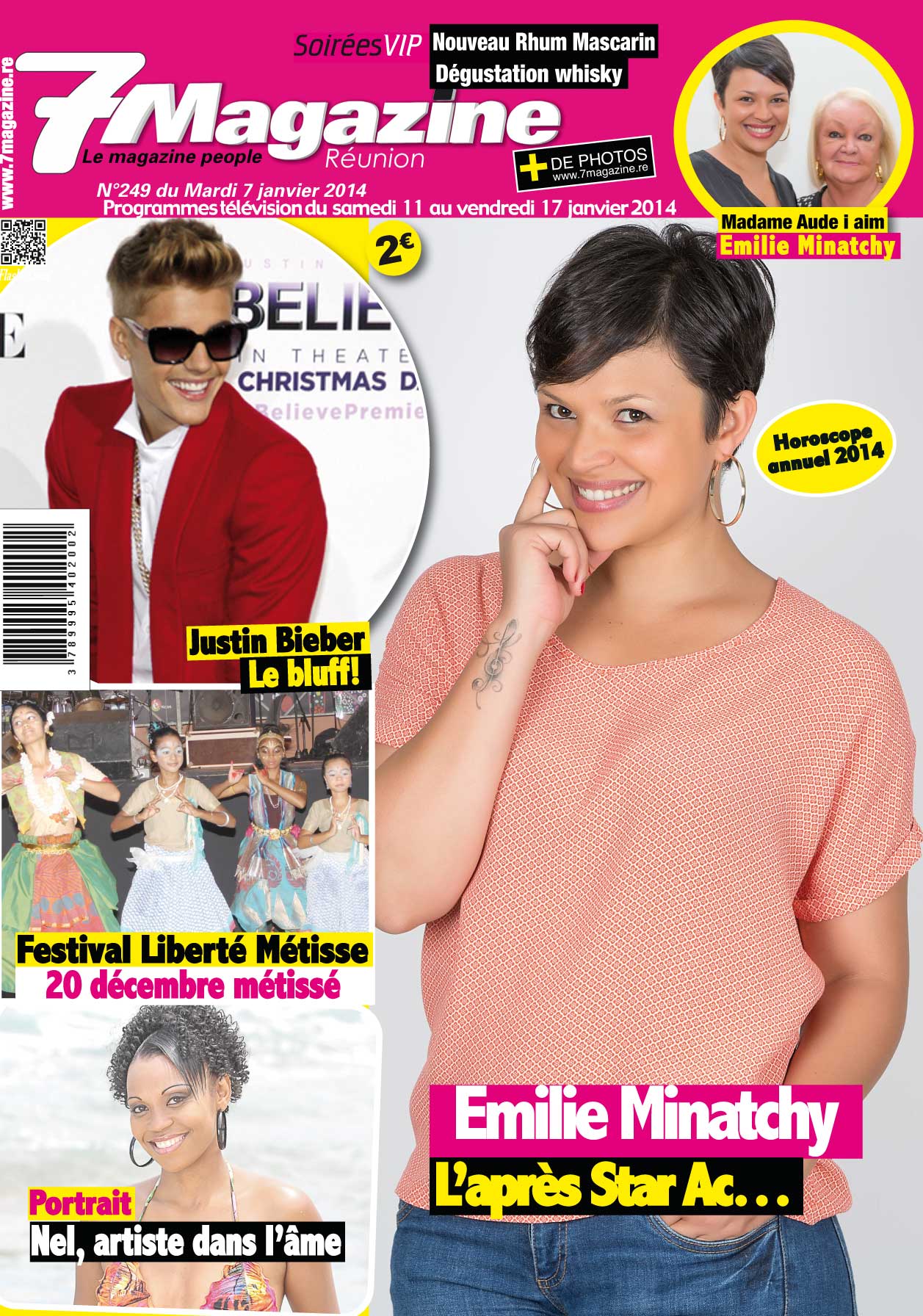 A la Une cette semaine : Emilie Minatchy