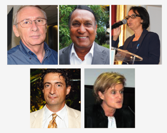 Jean-Raymond Mondon / Gilbert Canabady / Andrée-Chantal Viracaoundin / Pierre Chenard / Marie-Laure Piazza