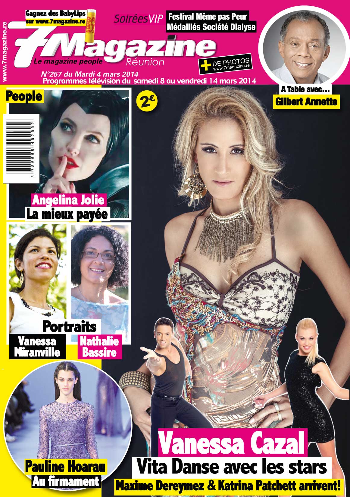 A la Une cette semaine : La belle et grande Vanessa Cazal