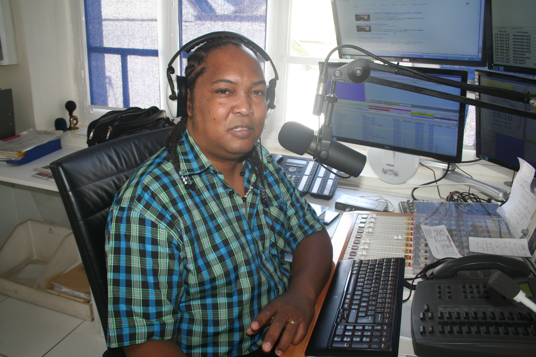 Francky, animateur sur Radio Freedom.