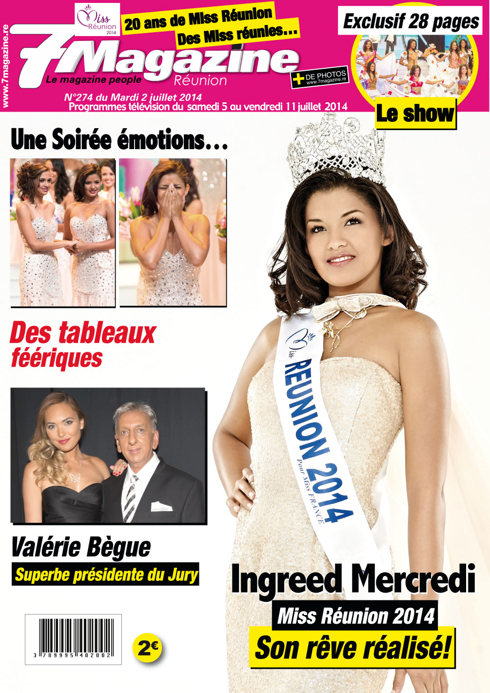 Ingreed Mercredi, Miss Réunion 2014. Son rêve Réalisé